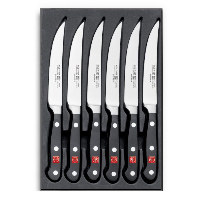 Extra Sharp Steak Knife Set with Stainless Steel Blade by Wusthof