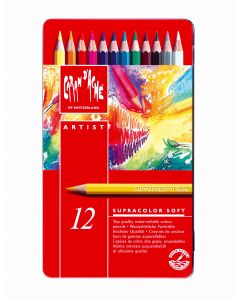 Caran d'Ache SUPRACOLOR® Soft Aquarelle 12 crayons