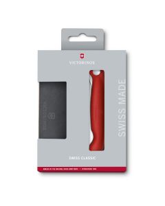 Victorinox Swiss Classic Foldable Picnic Paring Knife & Cutting Board Set Red