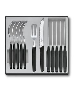 Victorinox Swiss Modern Table Set, 12 pieces Black 