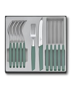 Victorinox Swiss Modern Table Set, 12 pieces sage Green