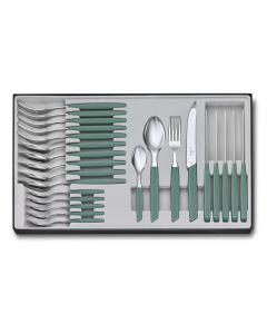 Victorinox Swiss Modern Table Set, 24 pieces Sage Green