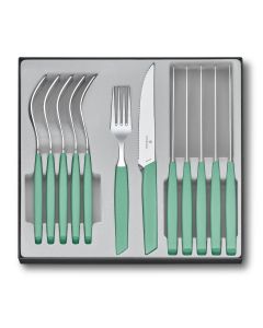 Victorinox Swiss Modern Table set, 12 pieces Green