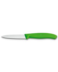 Victorinox Swiss Classic Paring Knife 8cm Serrated Knife Green