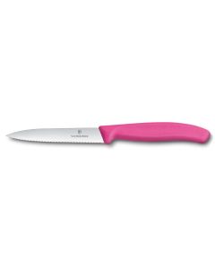 Victorinox Swiss Classic Paring Knife 10cm Pink Serrated Knife