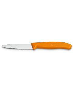 Victorinox Swiss Classic Paring Knife 8cm Serrated Knife Orange