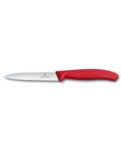 Victorinox Swiss Classic Paring Knife 10cm Red Serrated Knife