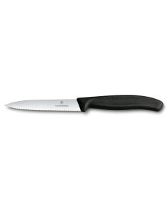 Victorinox Swiss Classic Paring Knife 10cm Black Serrated Knife