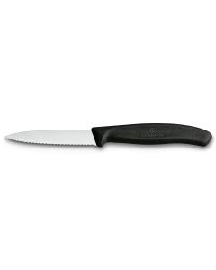 Victorinox Swiss Classic Paring Knife 8cm Serrated Knife Black