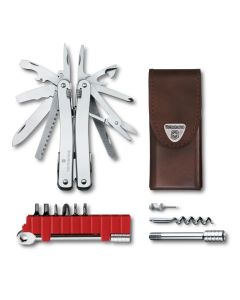 Victorinox Swiss Tool Spirit X Plus Ratchet & Leather Pouch 