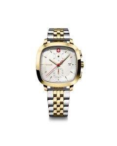 Wenger Watches Vintage Classic Chrono 39.5 White & Silver/Gold