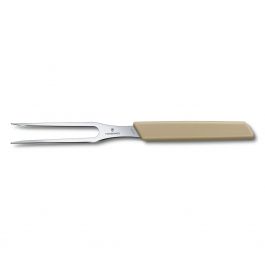 Victorinox Swiss Modern carving knife and meat fork, black